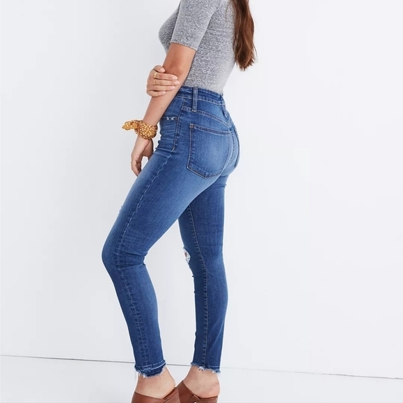 Madewell Curvy High Rise Step Hem Skinny 26 - Picture 3 of 11